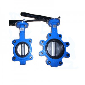 DN100 Stainless nomqathane Butterfly Valve