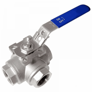Manual Stainless Steel T Port Flanged 3 Way Ball Valve